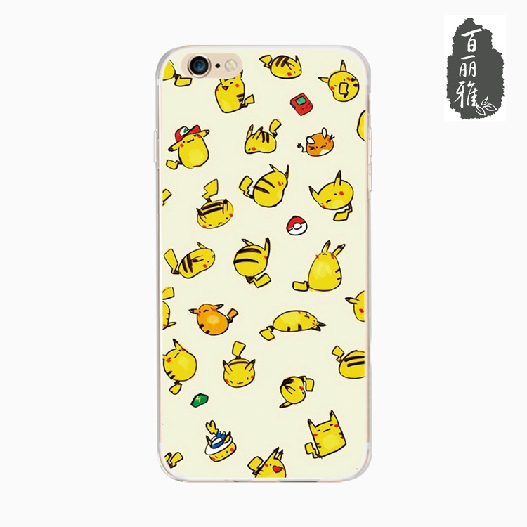 可愛皮卡丘蘋果6plus手機殼iphone6S個性創意潮超薄TPU 保護套批發・進口・工廠・代買・代購