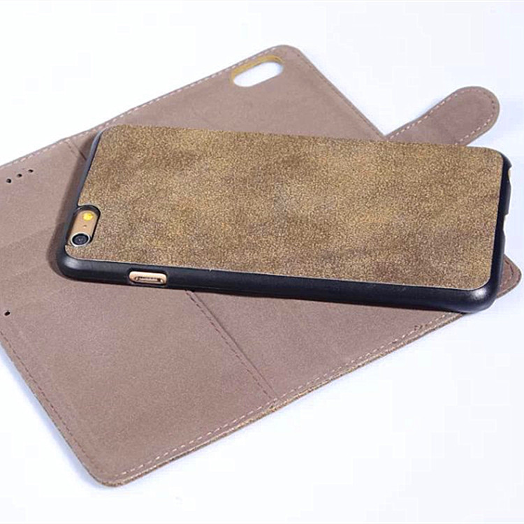 適用於iPhone6 plus復古磨砂分體頭皮套 蘋果6二合一磁鐵保護套批發・進口・工廠・代買・代購