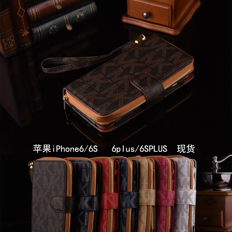 字母MK iPhone6皮套 錢包6Splus手機套  6S保護套錢包款 保護殼工廠,批發,進口,代購