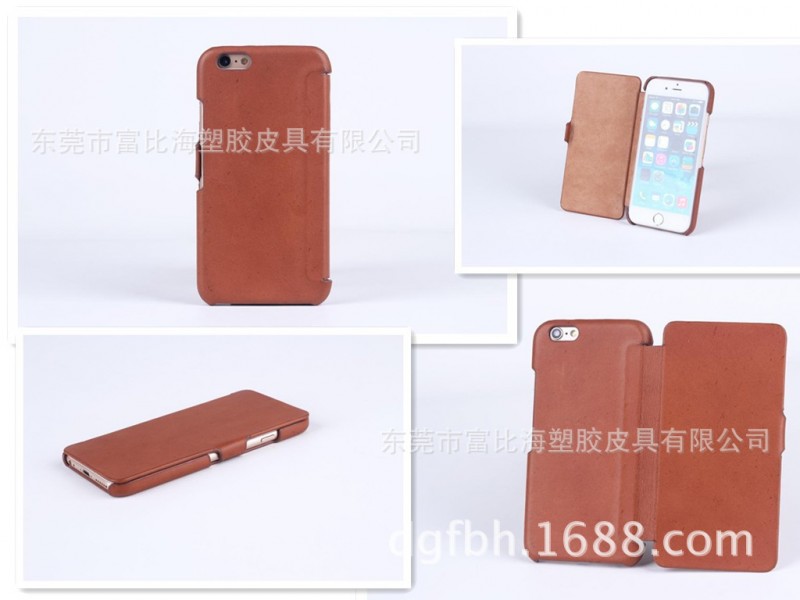 手機數位配件工廠批發蘋果iphone6S頂級頭層真皮純手工貼皮保護套工廠,批發,進口,代購