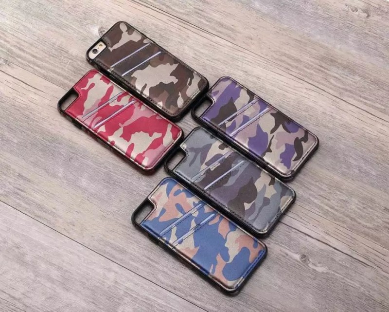 iphone6s Plus手機殼 迷彩貼皮插卡保護套 蘋果6plus迷彩手機皮套批發・進口・工廠・代買・代購