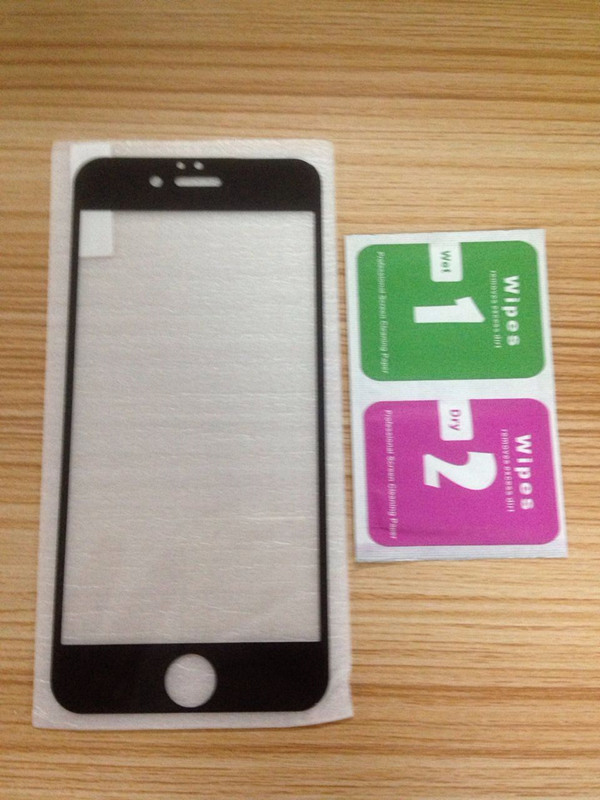 iphone6Plus全覆蓋鋼化玻璃膜 絲印手機貼膜 蘋果6全屏鋼化膜工廠,批發,進口,代購