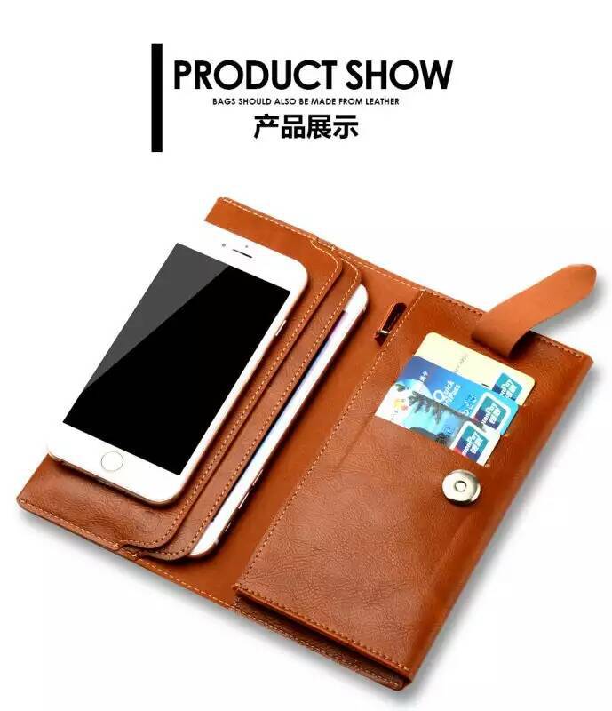 新款iphone6s錢包式皮套 車線拉鏈商務錢夾 三星華為通用工廠,批發,進口,代購