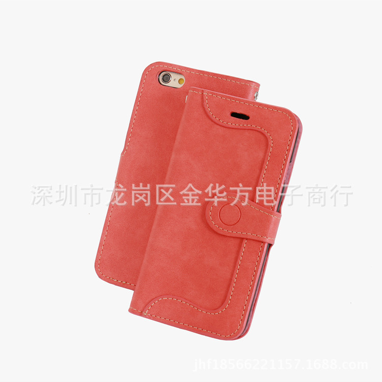 適用於蘋果iphone6s創意新款邊框扣手機套 用於se插卡支架皮套批發・進口・工廠・代買・代購