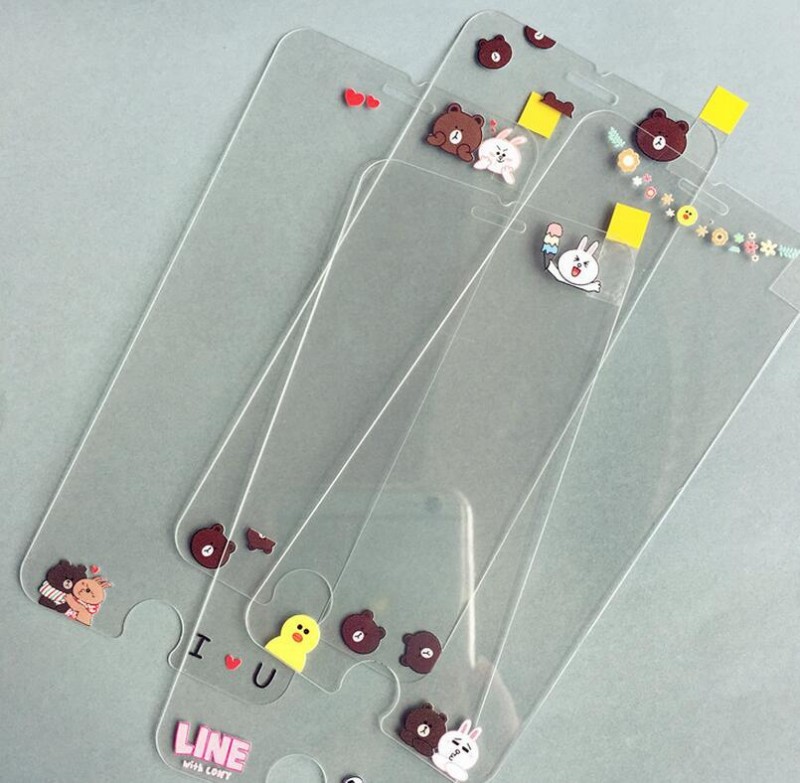 定製iphone6plus鋼化膜蘋果6s卡通彩膜4.7透明保護膜6防爆玻璃批發・進口・工廠・代買・代購