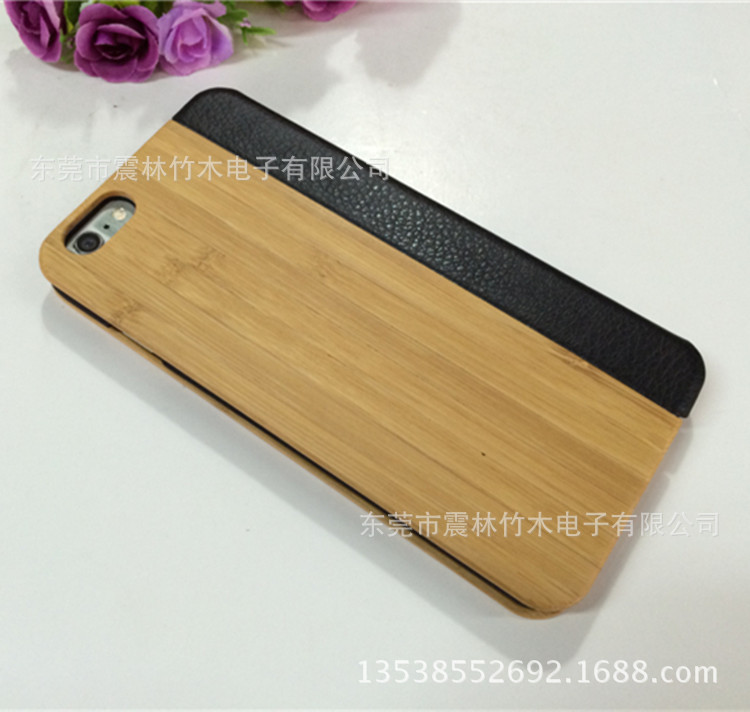 蘋果iphone6s plus碳化竹皮套天然竹木手機外殼保護套工廠,批發,進口,代購