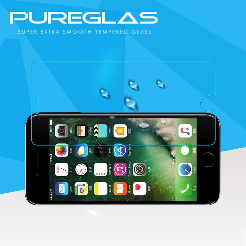 廠傢直銷iPhone 7 高清鋼化膜0.3mm弧邊pureglas手機鋼化玻璃膜批發・進口・工廠・代買・代購