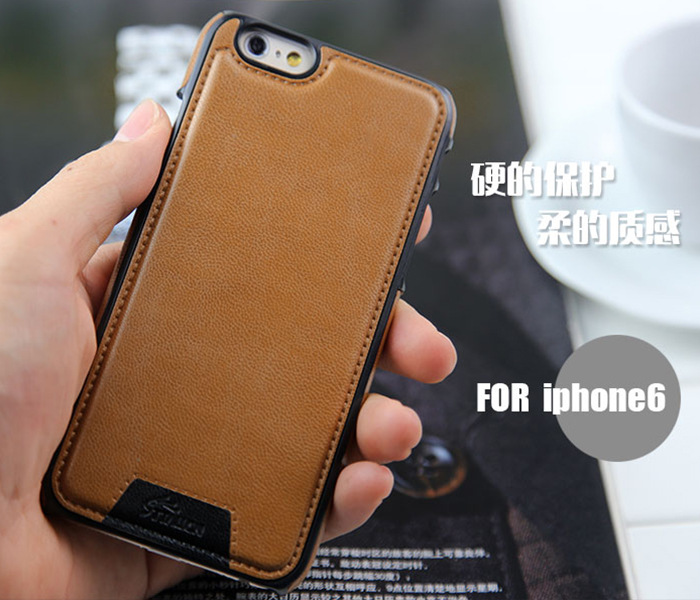 iphone6皮套 蘋果6貼皮PC硬殼手機殼 iPhone6 plus真皮手機套批發工廠,批發,進口,代購