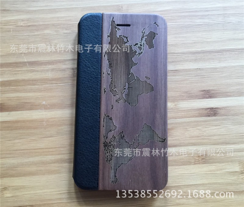 竹木iPhone6s皮套手機殼 蘋果i6s竹保護套實木殼廠傢加工訂製批發批發・進口・工廠・代買・代購