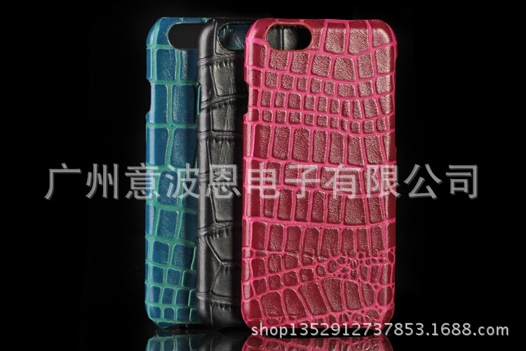 手機皮套批發 iPhone 6 6S 鱷魚紋真皮皮套，高檔頭層牛皮貼皮工廠,批發,進口,代購