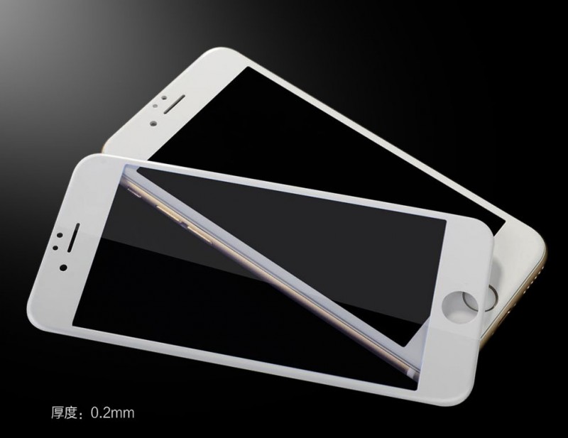 蘋果 IP6/6S碳纖維3D全屏鋼化膜 iPhone6/6S軟邊鋼化膜0.2MM超薄工廠,批發,進口,代購
