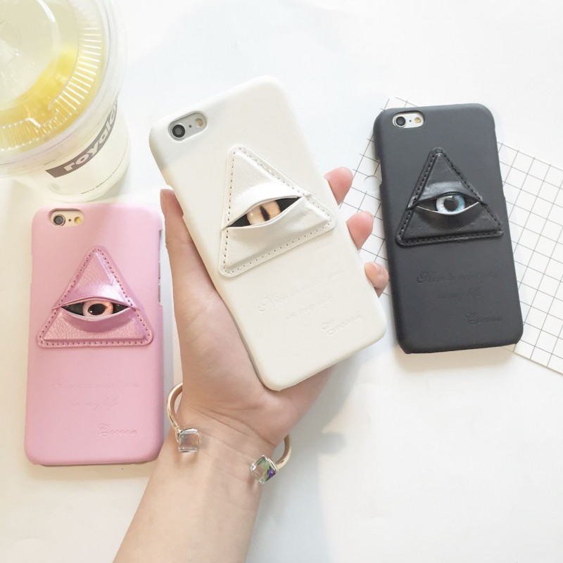創意潮牌iphone6手機殼蘋果6plus個性3D立體眼睛保護套6s皮質硬殼工廠,批發,進口,代購