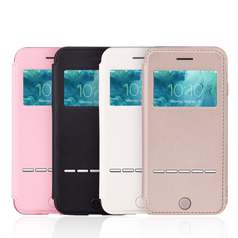 G-CASE 夏洛德系列l蘋果iPhone7/7P超薄智能接聽視窗手機觸控皮套工廠,批發,進口,代購