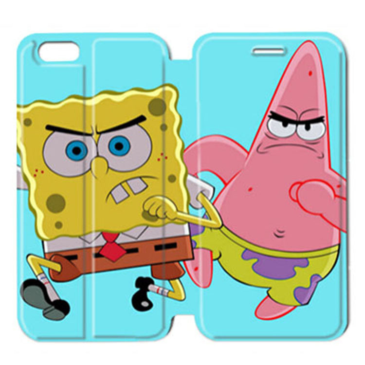SpongeBob 海綿寶寶 蘋果iphone4s/5c/6定製手機皮套/殼批發・進口・工廠・代買・代購