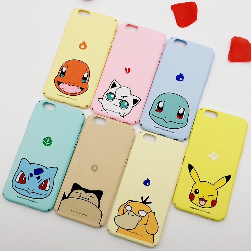 新款批發適用蘋果iPhone6手機殼定製創意pokemon卡通PC手機保護套工廠,批發,進口,代購