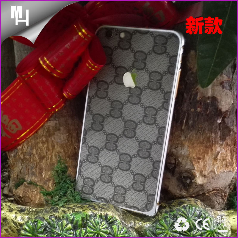 新款iphone6s金屬邊框配PU貼皮背板手機套工廠低價直銷工廠,批發,進口,代購