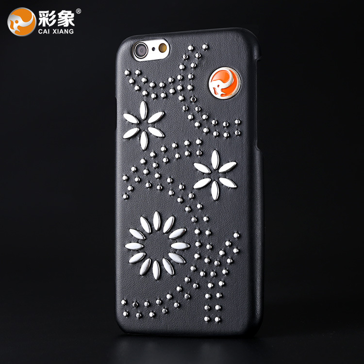 廠傢直銷iphone6 4.7寸手機殼保護套 創意定製新品 時尚銅釘工藝批發・進口・工廠・代買・代購