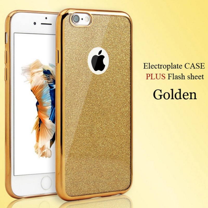 電鍍TPU閃粉手機殼iphone6超薄閃粉手機保護套全包蘋果6plus軟殼批發・進口・工廠・代買・代購