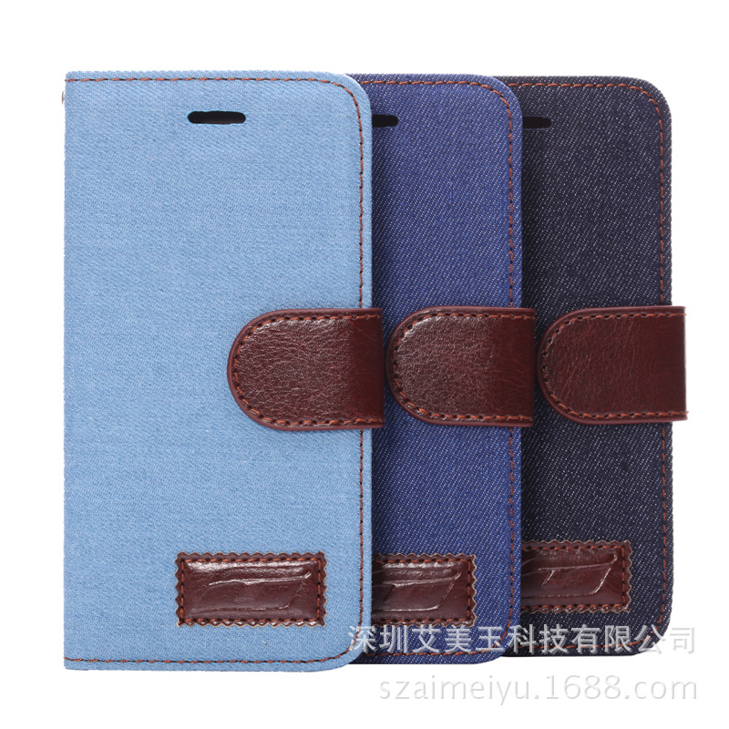 iphone6新款翻蓋手機殼，蘋果6s/5.5寸牛仔插卡錢包手機保護套批發・進口・工廠・代買・代購