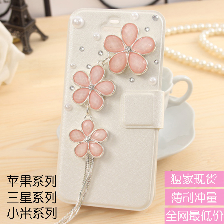 iphone5s手機皮套蘋果4s手機殼新款水鉆保護套5c外殼超薄櫻花流蘇批發・進口・工廠・代買・代購