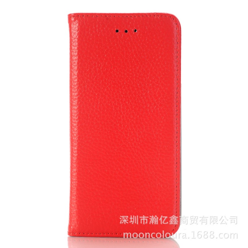 外貿新款i7plus手機套 荔枝紋真皮吸合插卡保護套 i7支架手機皮套批發・進口・工廠・代買・代購