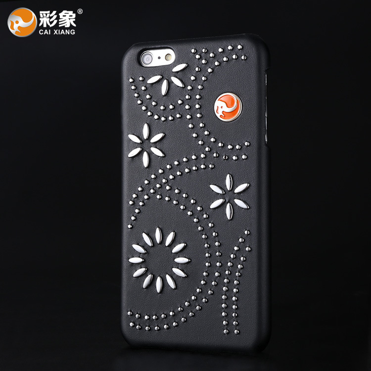 iphone6 plus手機殼5.5寸保護套 現貨新款 時尚銅釘工藝 廠傢直銷批發・進口・工廠・代買・代購