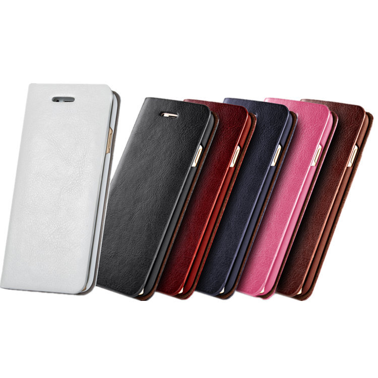 三星S7手機殼iphone7保護套plus真皮套蘋果6插卡亞馬遜外貿純色批發・進口・工廠・代買・代購