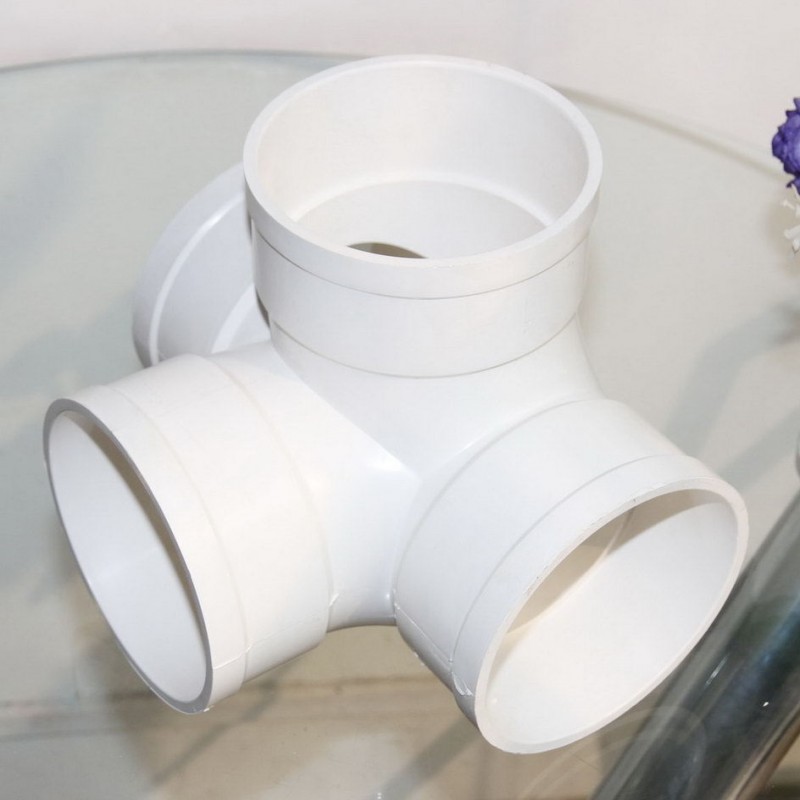 高科PVC管 立體四通 PVC-U 管件 塑料管件工廠,批發,進口,代購