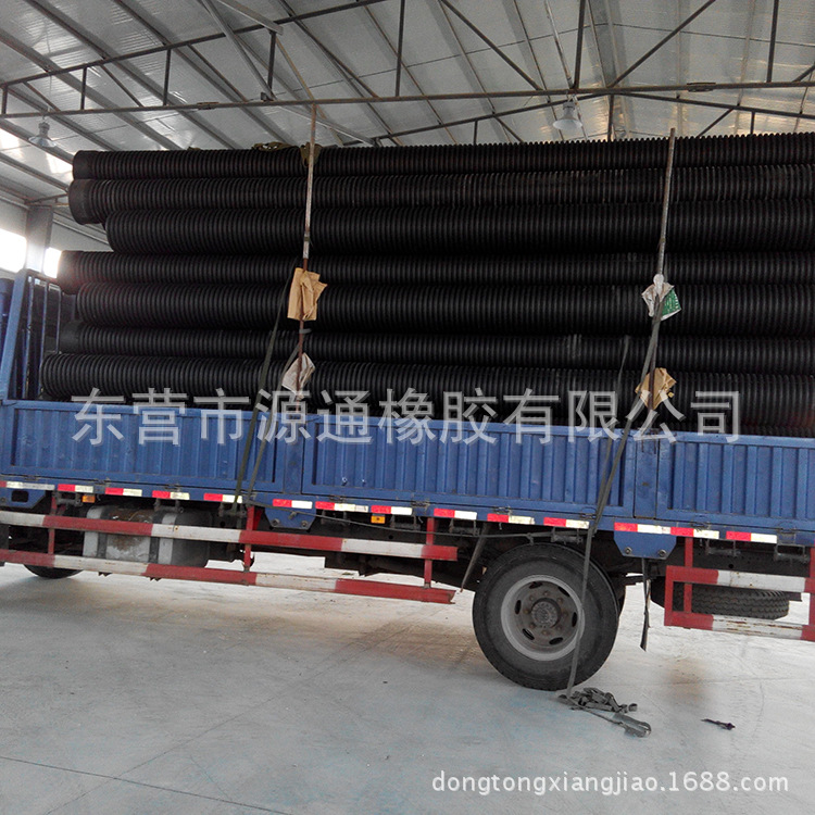國標大波峰hdpe雙壁波紋管黑色波紋塑料管排水管材管件管道工廠,批發,進口,代購