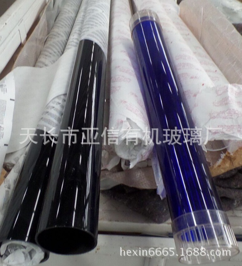 廠傢直銷藍色黑色亞克力管件 亞克力水族管器材 魚缸亞克力透明管工廠,批發,進口,代購