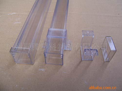 供應有機玻璃管 帶卡槽方型PC管 聚碳酸脂管  PC護欄管工廠,批發,進口,代購