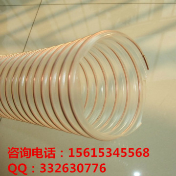 大口徑透明PU鋼絲伸縮管|PU鋼絲通風管|PU鋼絲軟管|顆粒工廠,批發,進口,代購