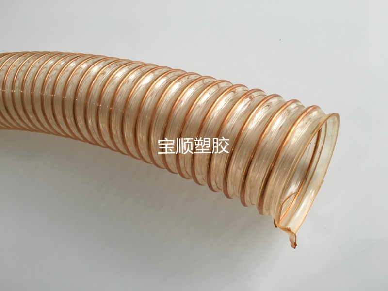 25m----500m聚醚材質粉料輸送及粉塵吸排專用PU鋼絲螺旋伸縮管工廠,批發,進口,代購
