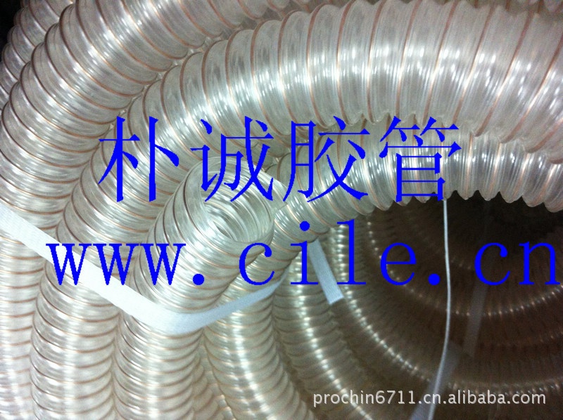 PU鋼絲高溫管 鋼絲吸風管 耐磨管 鋼絲軟管 通風管  耐磨銅絲管批發・進口・工廠・代買・代購