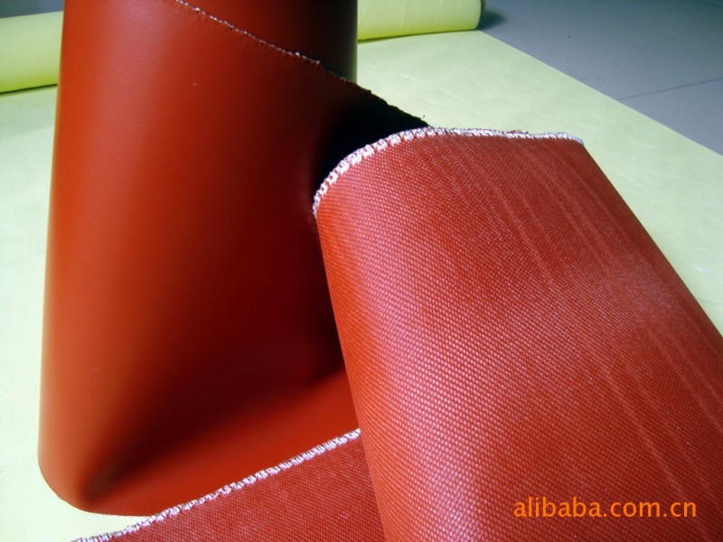單麵紅色矽橡膠塗覆玻纖佈工廠,批發,進口,代購