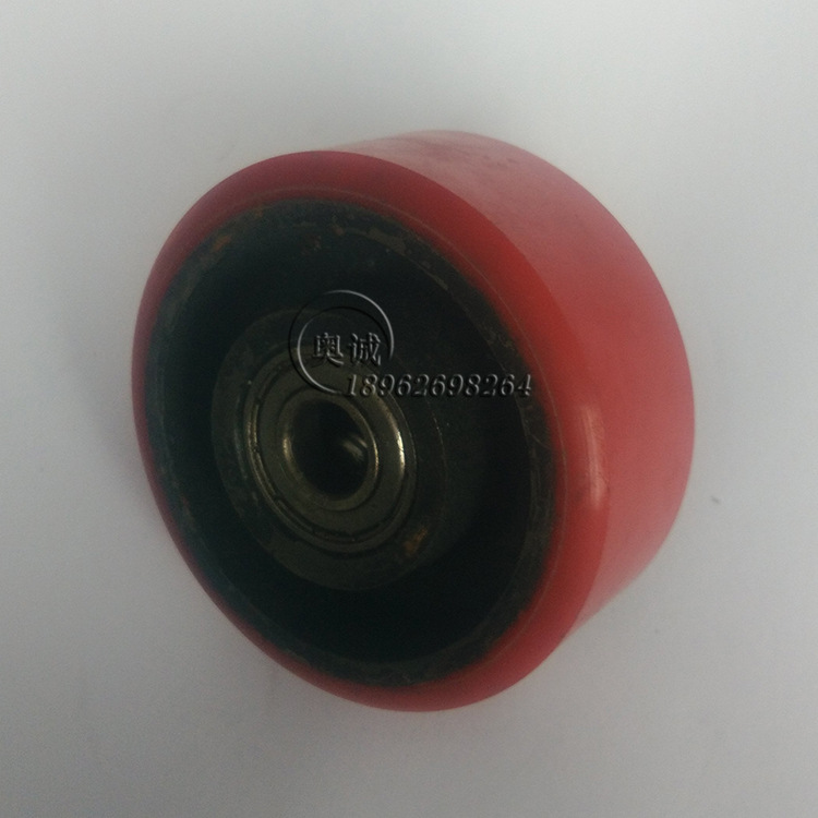 優質PU耐磨靜音手推車輪胎 雙軸實心鐵工具車輪胎配件 熱銷爆款工廠,批發,進口,代購