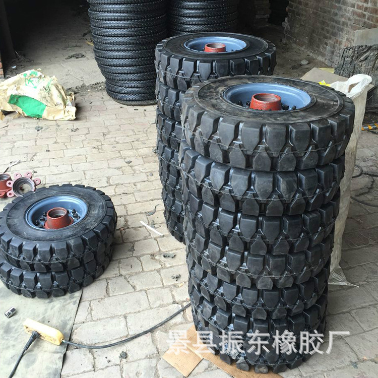 振東專業生產 實心耐磨抗刺破免充氣叉車實心輪胎 600-9【圖】工廠,批發,進口,代購