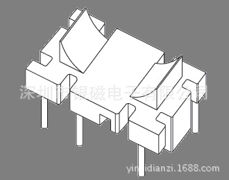 16.2X7.6 3+3PIN YC-B-007 磁環底坐、電感線圈底坐工廠,批發,進口,代購