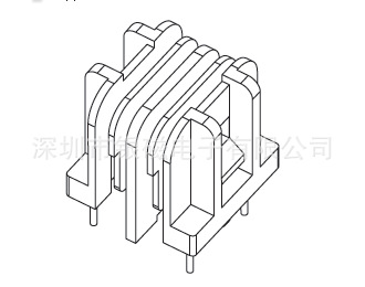 UU10.5骨架YC-UU-1019-2,2+2P廠傢直銷，變壓器骨架電感底座工廠,批發,進口,代購