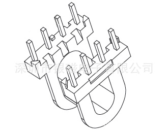 EOP09骨架YC-EOP-0901，4+4P,廠傢直銷，變壓器骨架電感底座工廠,批發,進口,代購