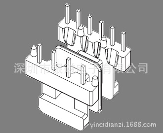 EE16型 YC-EE-1607-4 6+4P骨架 、電感線圈骨架廠傢工廠,批發,進口,代購