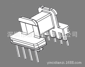 EE16型 YC-EE-1605 4+4P骨架 、電感線圈骨架廠傢工廠,批發,進口,代購