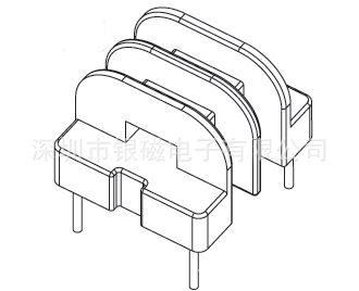 UU10.5骨架YC-UU-1017，2+2P廠傢直銷，變壓器骨架電感底座工廠,批發,進口,代購