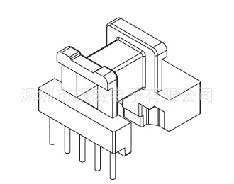 EE16型YC-EE-1635-2 5+3P 骨架 、電感線圈骨架廠傢工廠,批發,進口,代購