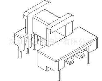 EE16型YC-EE-1636 5+2P 骨架 、方針電感線圈骨架廠傢工廠,批發,進口,代購