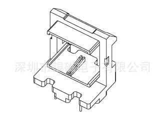 ET28骨架YC-ET-2801V 2+2P底座，BOBBIN,廠傢直銷變壓器骨架電感工廠,批發,進口,代購