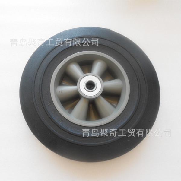 10*2.5橡膠實心腳輪、垃圾車、垃圾桶膠粉輪工廠,批發,進口,代購