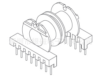 ER40/EC40骨架YC-ER-4005 8+8P雙槽骨架，BOBBIN,變壓器骨架工廠,批發,進口,代購