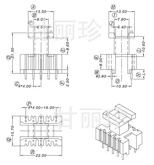 ee22 ei22骨架 YT-2201-2工廠,批發,進口,代購