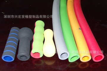 供應磨砂橡塑管棉管  異型橡塑手把套  雙色橡塑海棉手柄套工廠,批發,進口,代購
